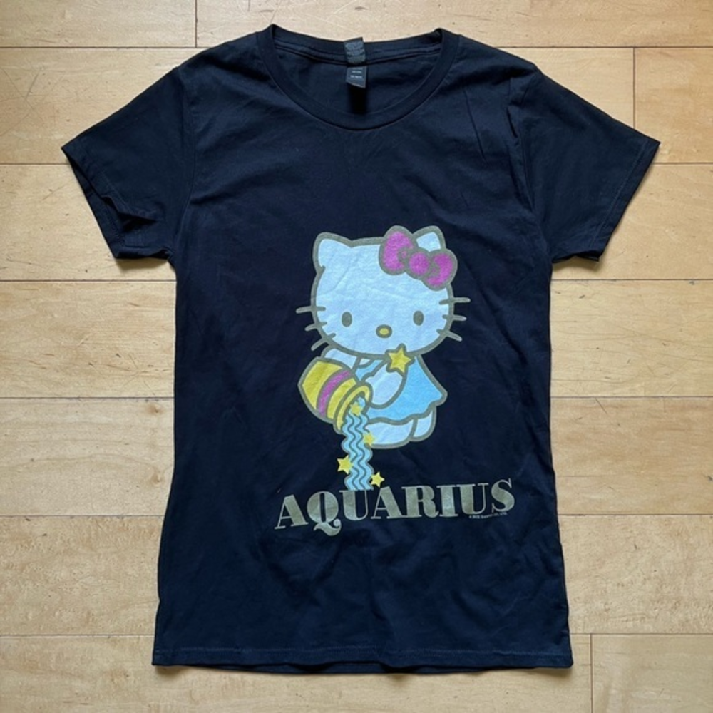 Hello Kitty Aquarius T Shirt, Small, Anvil by Gildan, zodiac, horoscope,‎ tee